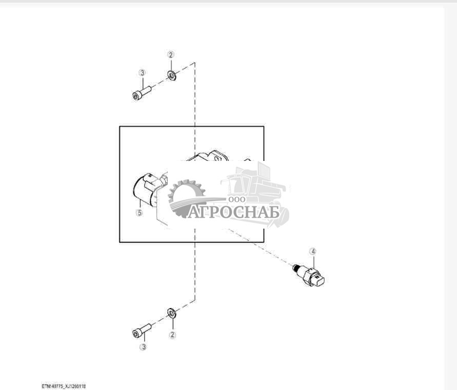 Двигатель привода вентилятора 